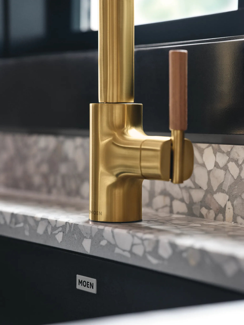 MOEN S74001EV2BG Tenon Motion Control Smart Pulldown Touchless Kitchen Faucet - Brushed Gold