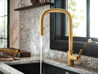MOEN S74001BG Tenon One-Handle High Arc Pulldown Kitchen Faucet - Brushed Gold