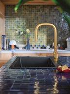 MOEN S74001BG Tenon One-Handle High Arc Pulldown Kitchen Faucet - Brushed Gold