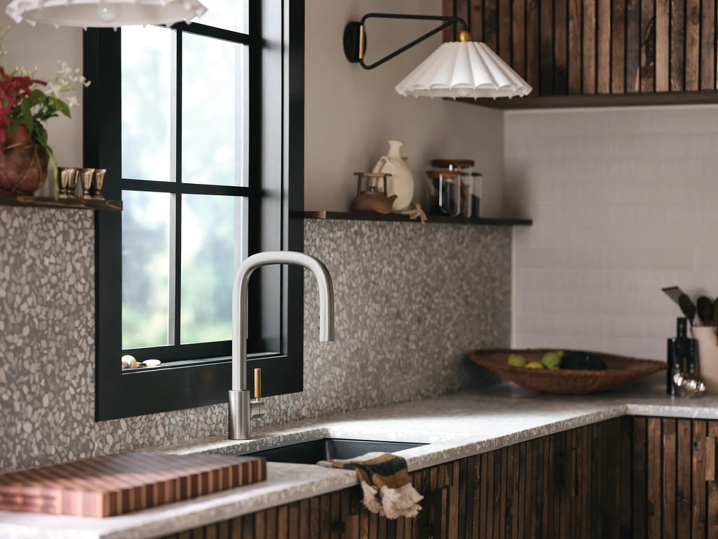 MOEN S74001SRS Tenon One-Handle High Arc Pulldown Kitchen Faucet - Spot Resist Stainless