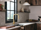MOEN S74001BG Tenon One-Handle High Arc Pulldown Kitchen Faucet - Brushed Gold