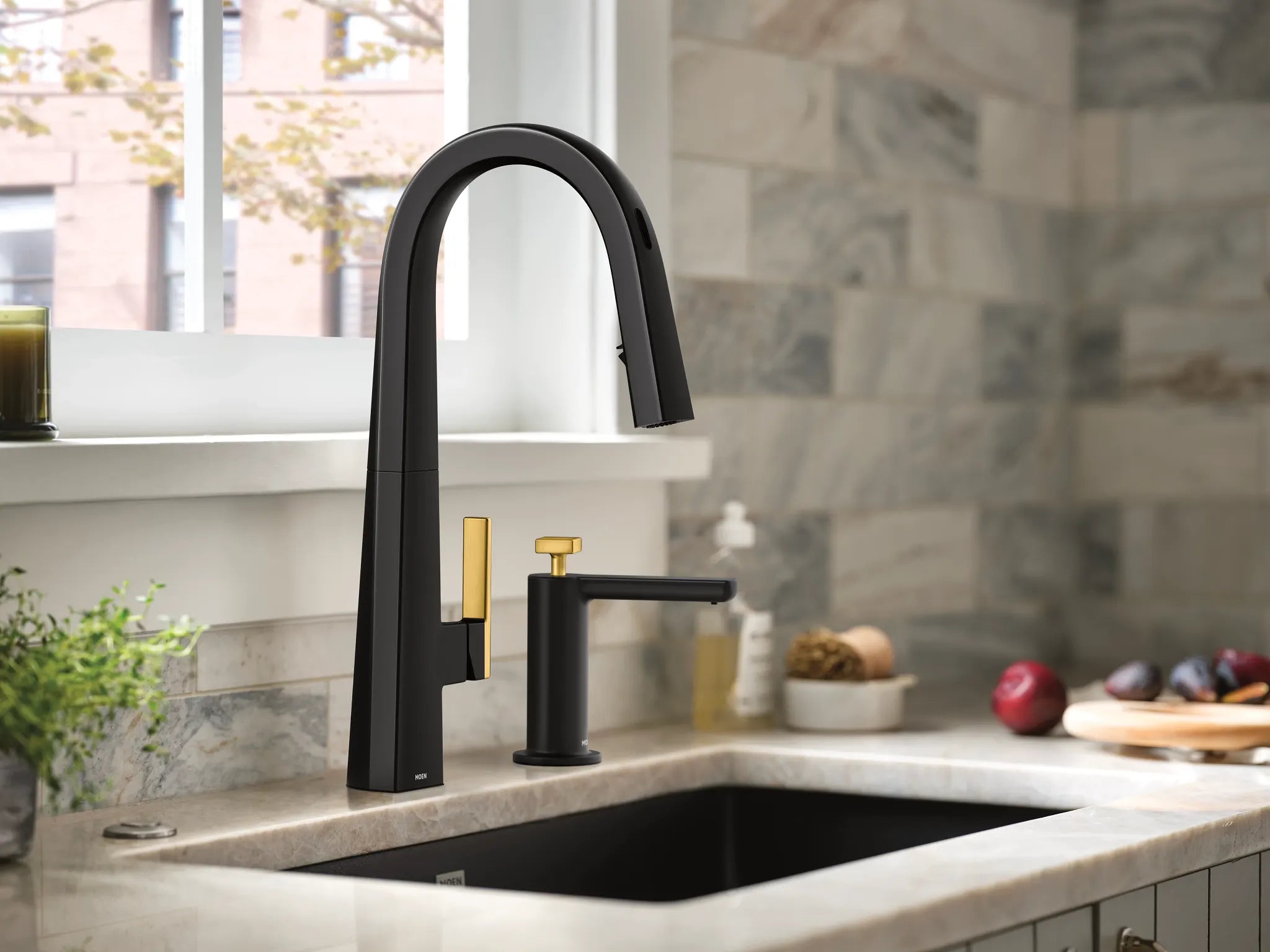 MOEN S3952BL Nio Soap Dispenser - Matte Black