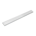 INFINITY DRAIN SAG 10048 MW SAG 100 48" S-PVC Series Complete Kit with 4" Wedge Wire Grate in Matte White