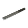 INFINITY DRAIN SAG 6548 GM S-AG 65 48" S-PVC Series Complete Kit with 2 1/2" Wedge Wire Grate in Gunmetal