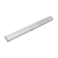 INFINITY DRAIN SAG 6596 MW S-AG 65 96" S-PVC Series Complete Kit with 2 1/2" Wedge Wire Grate in Matte White
