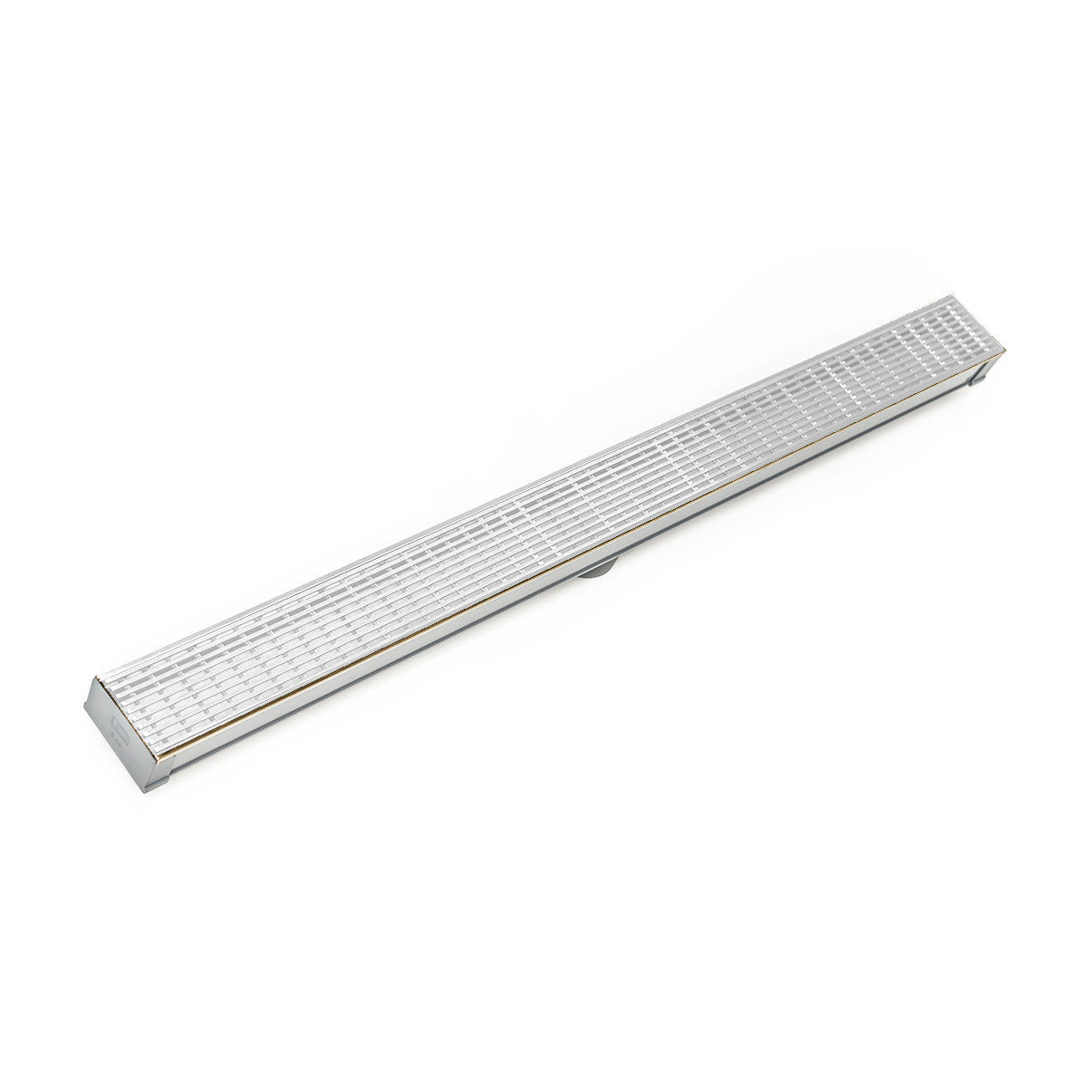 INFINITY DRAIN SAG 6596 MW S-AG 65 96" S-PVC Series Complete Kit with 2 1/2" Wedge Wire Grate in Matte White