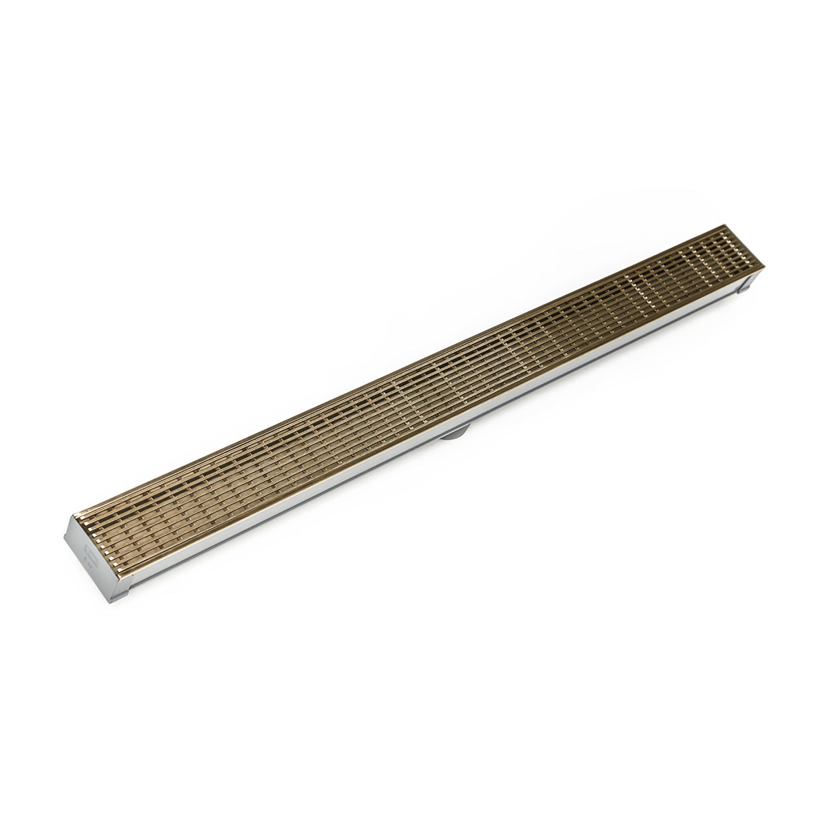 INFINITY DRAIN SAG 6560 SC S-AG 65 60" S-PVC Series Complete Kit with 2 1/2" Wedge Wire Grate in Satin Champagne