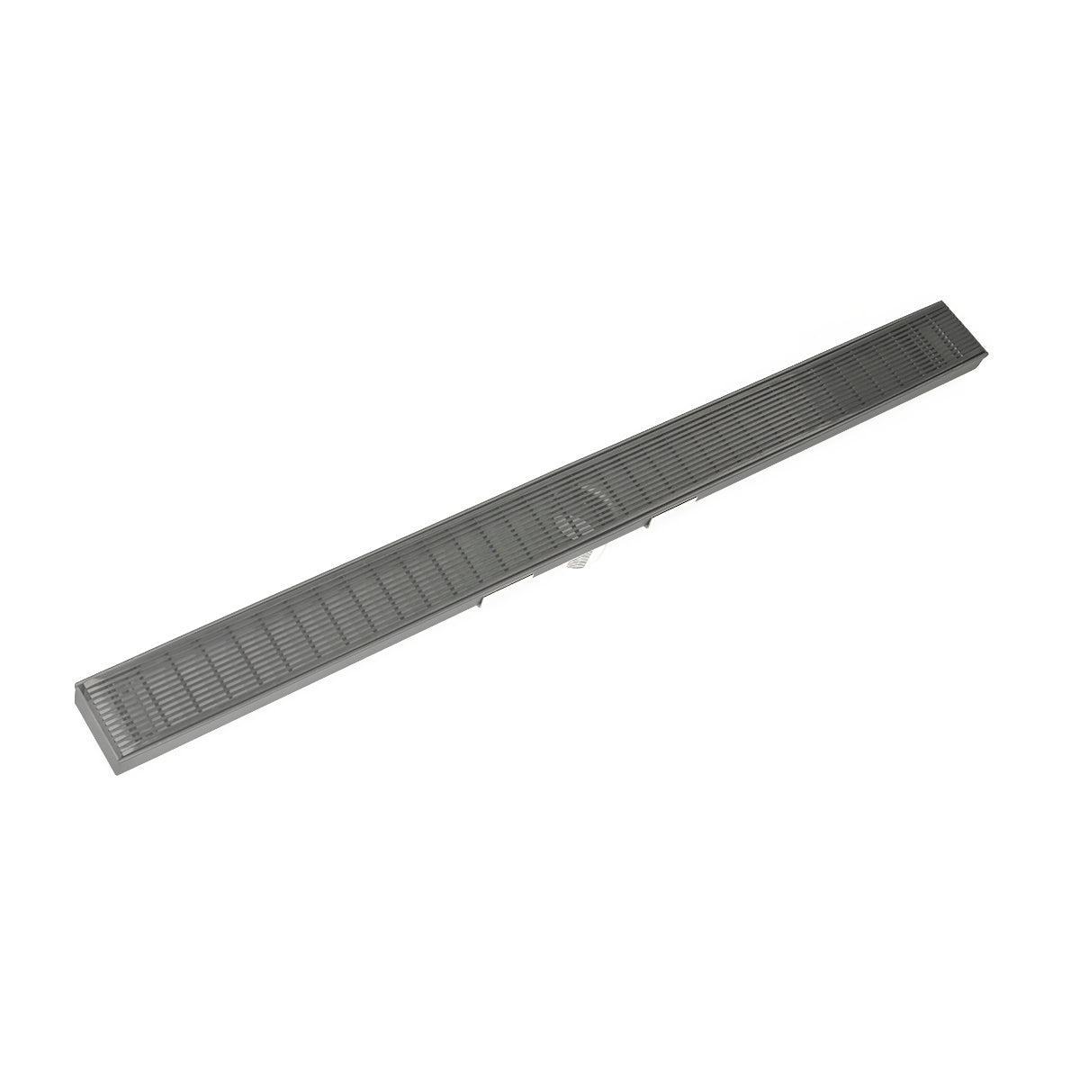 INFINITY DRAIN SAS 6548 GM S-AS 65 48" S-Stainless Steel Series Complete Kit with 2 1/2" Wedge Wire Grate in Gunmetal
