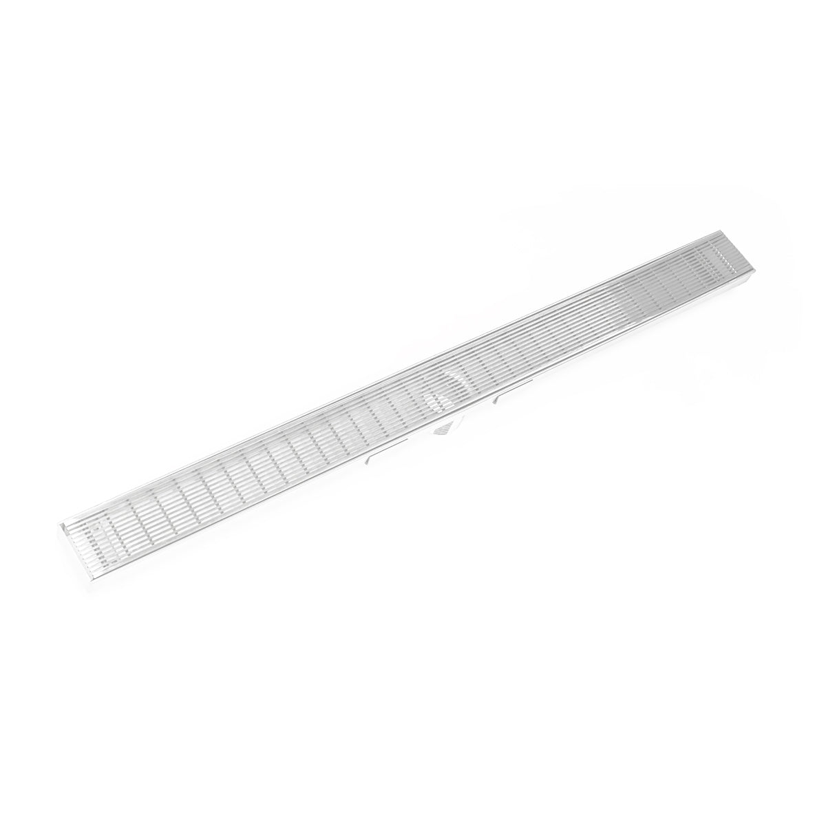 INFINITY DRAIN SAS 6536 MW S-AS 65 36" S-Stainless Steel Series Complete Kit with 2 1/2" Wedge Wire Grate in Matte White