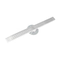 INFINITY DRAIN SAS 9936-P MW S-AS 99 36" S-Stainless Steel Series High Flow Complete Kit with 2 1/2" Wedge Wire Grate in Matte White with PVC Drain Body, 3" Outlet