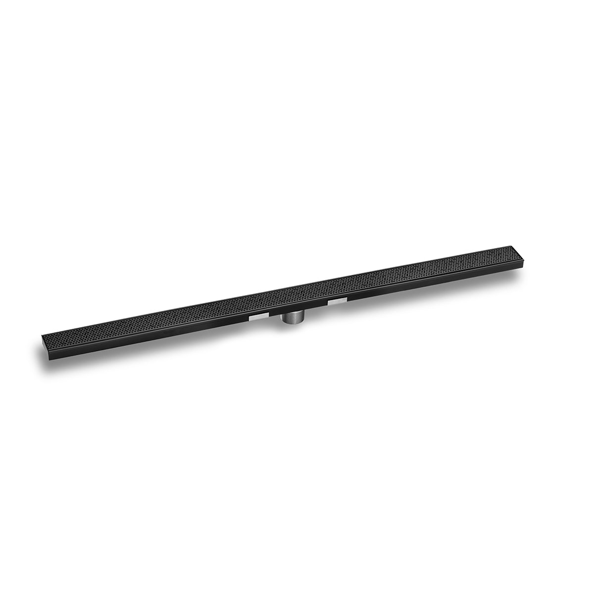 INFINITY DRAIN SGRAS 6536 BK S-GRAS 65 36" S-Stainless Steel Series Complete Kit with 2 1/2" Adhesion Style Grate in Matte Black