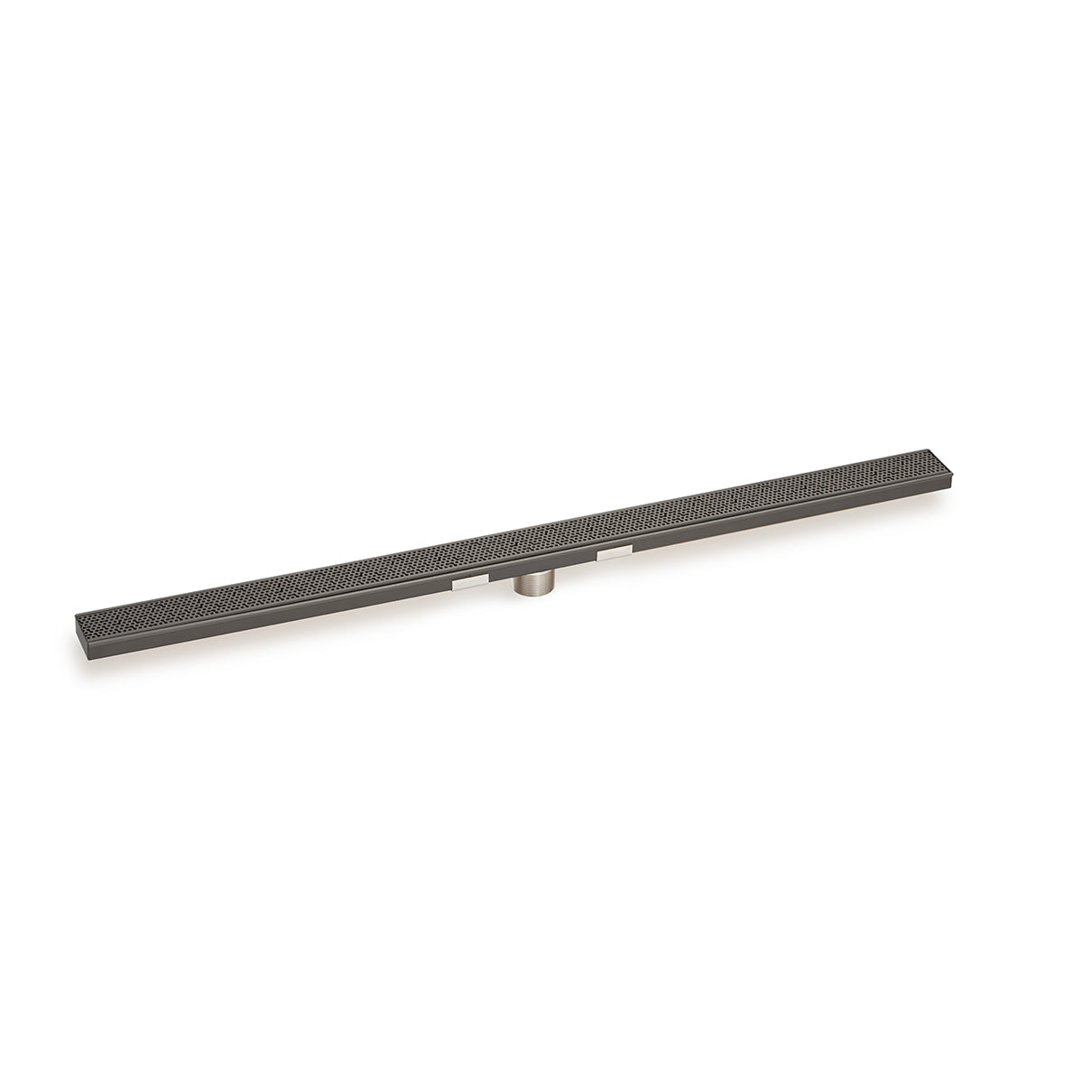 INFINITY DRAIN SGRAS 6548 GM S-GRAS 65 48" S-Stainless Steel Series Complete Kit with 2 1/2" Adhesion Style Grate in Gunmetal