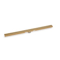 INFINITY DRAIN SGRAS 6560 PG S-GRAS 65 60" S-Stainless Steel Series Complete Kit with 2 1/2" Adhesion Style Grate in Polished Gold