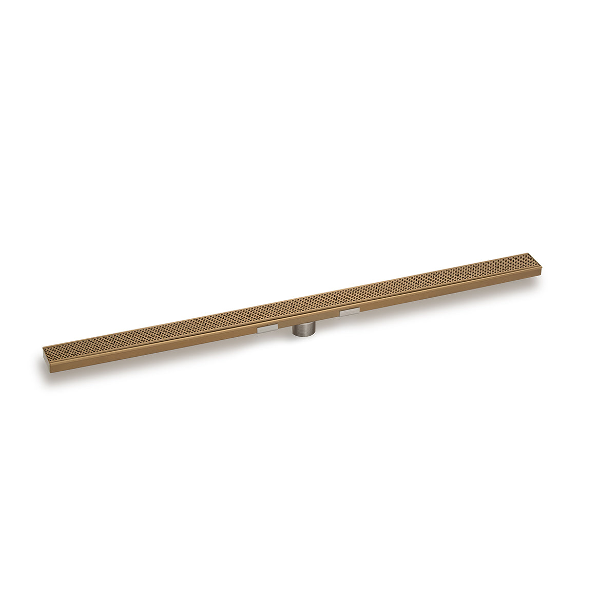 INFINITY DRAIN SGRAS 6536 SB S-GRAS 65 36" S-Stainless Steel Series Complete Kit with 2 1/2" Adhesion Style Grate in Satin Bronze