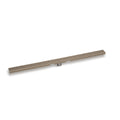 INFINITY DRAIN SGRAS 6560 SC S-GRAS 65 60" S-Stainless Steel Series Complete Kit with 2 1/2" Adhesion Style Grate in Satin Champagne