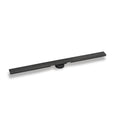 INFINITY DRAIN SGRAS 9960-A BK S-GR 99 60" S-Stainless Steel Series High Flow Complete Kit with 2 1/2" Adhesion Style Grate in Matte Black with ABS Drain Body, 3" Outlet