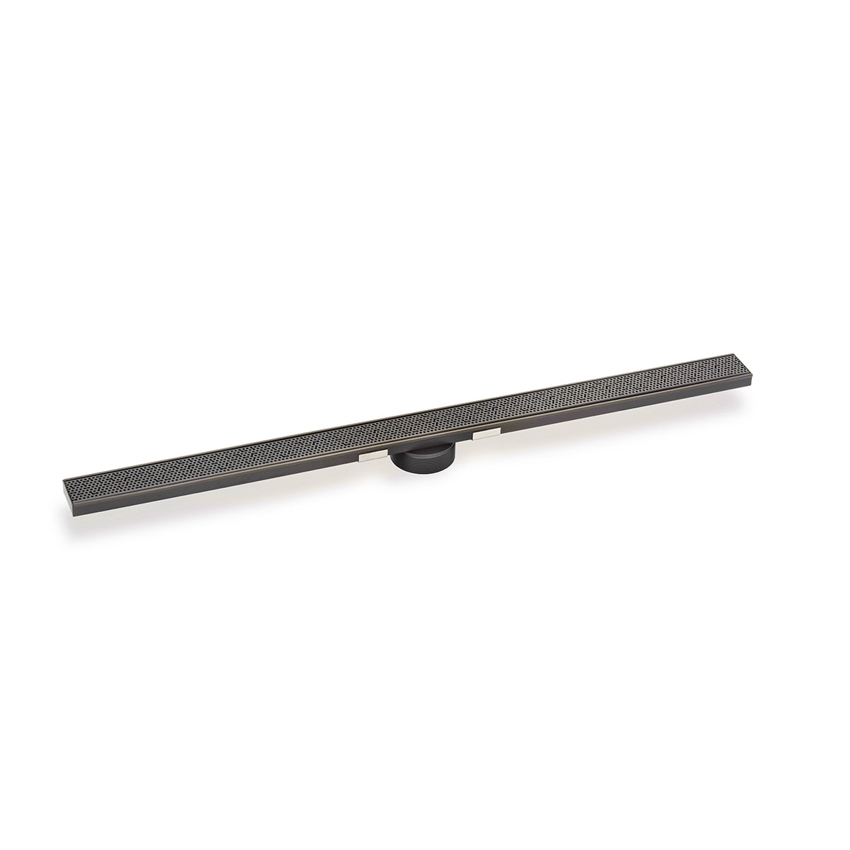 INFINITY DRAIN SGRAS 9972-P GM S-GR 99 72" S-Stainless Steel Series High Flow Complete Kit with 2 1/2" Adhesion Style Grate in Gunmetal with PVC Drain Body, 3" Outlet