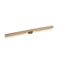 INFINITY DRAIN SGRAS 9936-P PG S-GR 99 36" S-Stainless Steel Series High Flow Complete Kit with 2 1/2" Adhesion Style Grate in Polished Gold with PVC Drain Body, 3" Outlet