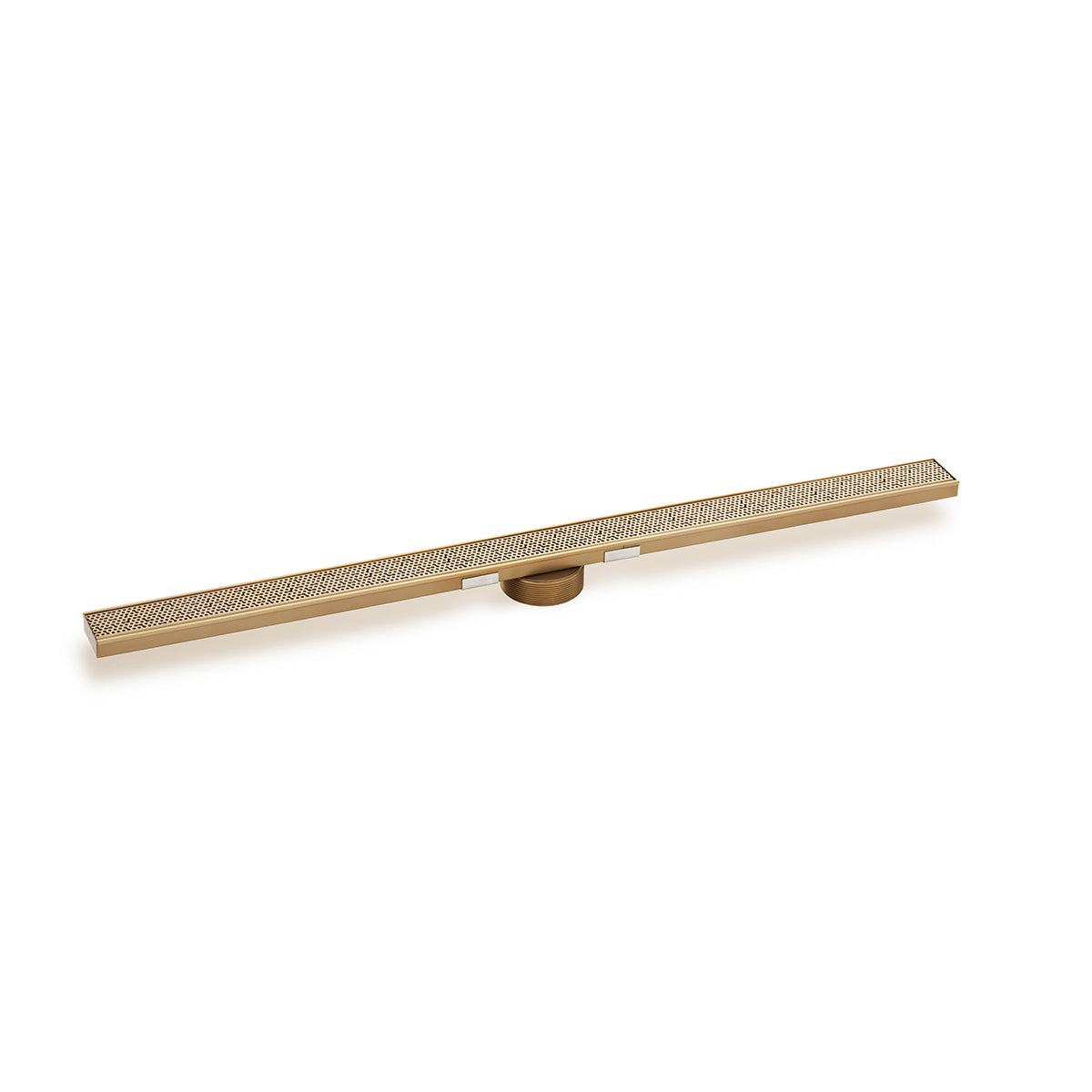 INFINITY DRAIN SGRAS 9972-A PG S-GR 99 72" S-Stainless Steel Series High Flow Complete Kit with 2 1/2" Adhesion Style Grate in Polished Gold with ABS Drain Body, 3" Outlet