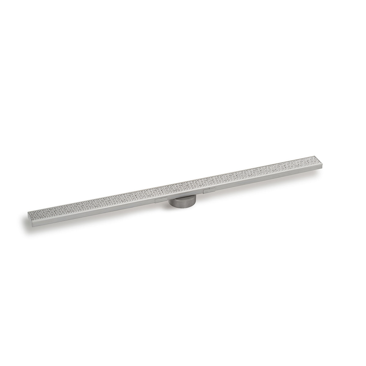 INFINITY DRAIN SGRAS 9960-P PS S-GR 99 60" S-Stainless Steel Series High Flow Complete Kit with 2 1/2" Adhesion Style Grate in Polished Stainless with PVC Drain Body, 3" Outlet