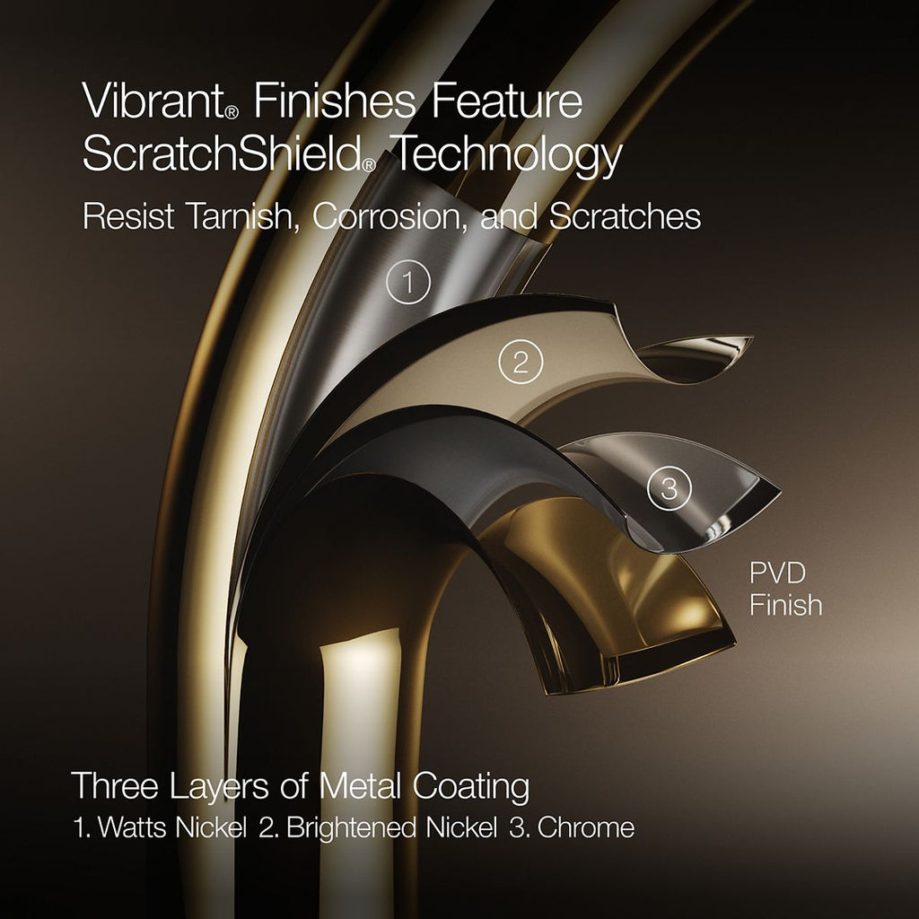 Graze Touchless pull-down kitchen sink faucet with KOHLER Konnect and three-function sprayhead, feature detail, K-22068-WB-VS