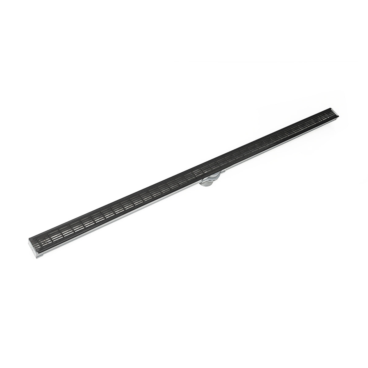INFINITY DRAIN S-LAG 3860 GM S-LAG 38 60" S-PVC Series Low Profile Complete Kit with 1 1/2" Wedge Wire Grate in Gunmetal