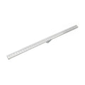 INFINITY DRAIN S-LAG 3896 MW S-LAG 38 96" S-PVC Series Low Profile Complete Kit with 1 1/2" Wedge Wire Grate in Matte White