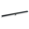 INFINITY DRAIN S-LGR 6596 GM S-LGR 65 96" S-PVC Series Low Profile Complete Kit with 2 1/2" Adhesion Style Grate in Gunmetal