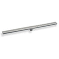 INFINITY DRAIN S-LGR 6536 PS S-LGR 65 36" S-PVC Series Low Profile Complete Kit with 2 1/2" Adhesion Style Grate in Polished Stainless