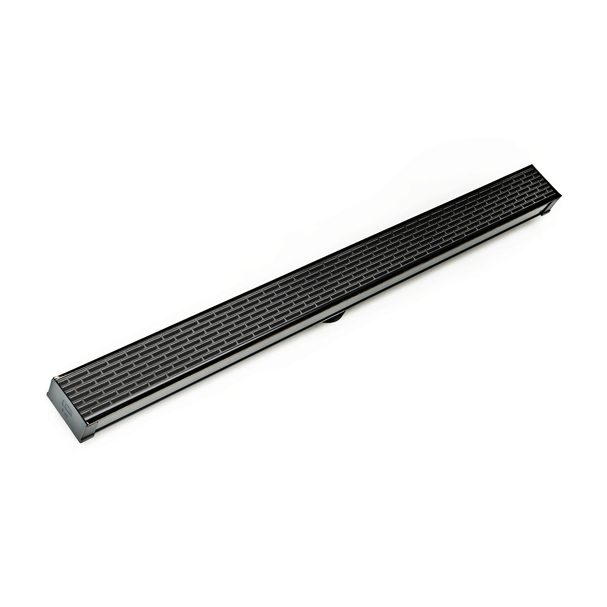 INFINITY DRAIN S-LT 6548 GM S-LT 65 48" S-PVC Series Low Profile Complete Kit with 2 1/2" Perforated Offset Slot Grate in Gunmetal