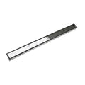 INFINITY DRAIN S-LTIF 6572 GM S-LTIF 65 72" S-PVC Series Low Profile Complete Kit with 2 1/2" Tile Insert Frame in Gunmetal