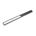 INFINITY DRAIN STIF 6540 GM S-TIF 65 40" S-PVC Series Complete Kit with Tile Insert Frame in Gunmetal