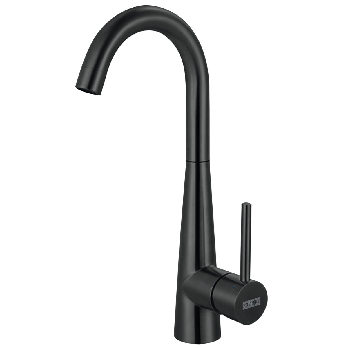 FRANKE STL-BR-IBK Steel 14.4-in Single Handle Swivel Spout Kitchen Prep / Bar Faucet in Industrial Black, STL-BR-IBK