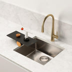 FRANKE STL-PD-GLD Steel 17.5-inch Single Handle Pull-Down Kitchen Faucet in Gold In Gold