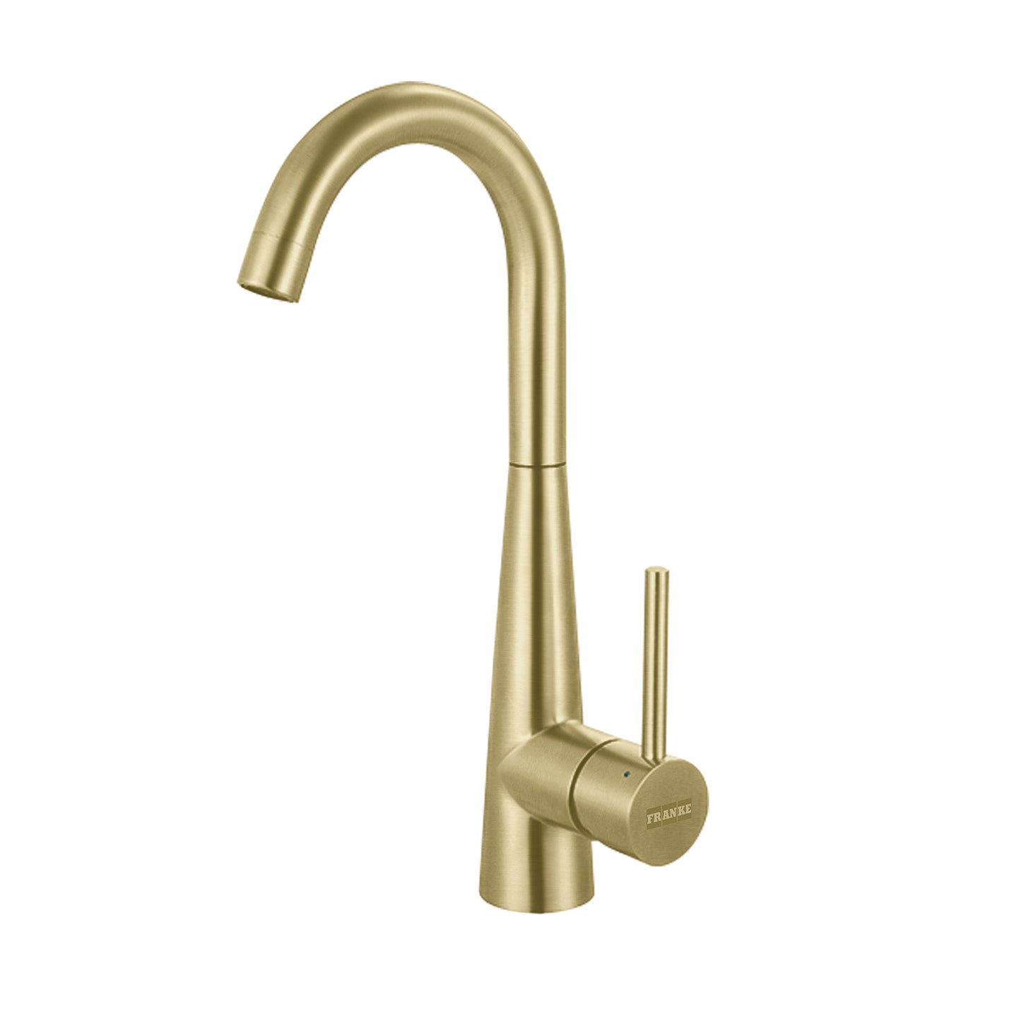 FRANKE STL-BR-GLD Steel 14.4-in Single Handle Swivel Spout Kitchen Prep / Bar Faucet in Gold In Gold