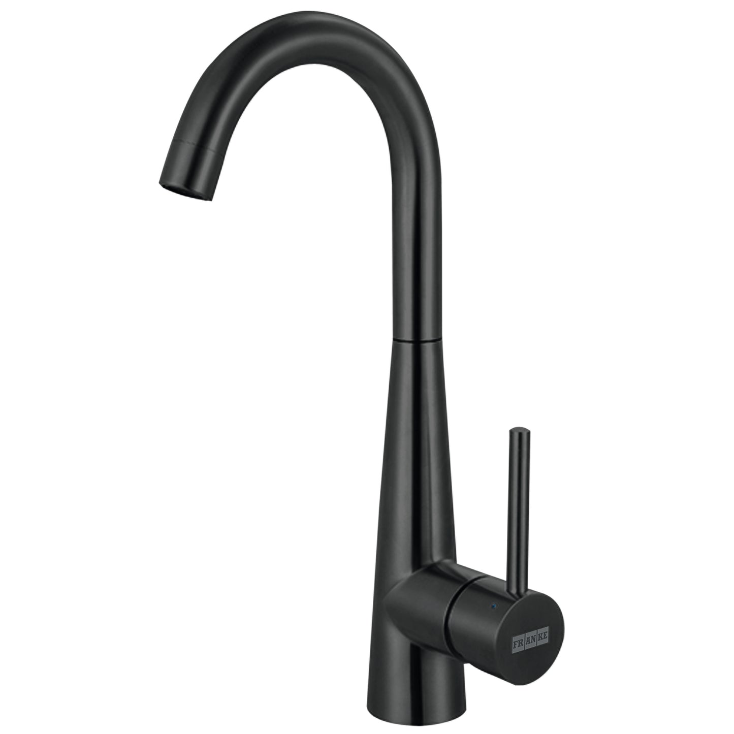 FRANKE STL-BR-IBK Steel 14.4-in Single Handle Swivel Spout Kitchen Prep / Bar Faucet in Industrial Black In Industrial Black