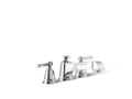 KOHLER K-T13140-4A-CP Pinstripe Pure Deck-Mount Bath Faucet Trim - Polished Chrome