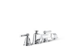 KOHLER K-T13140-4A-CP Pinstripe Pure Deck-Mount Bath Faucet Trim - Polished Chrome