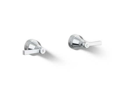 KOHLER K-T13141-4A-CP Pinstripe Pure Deck-mount bath faucet handle trim with Lever design - Polished Chrome