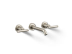 KOHLER K-T14413-4-BN Purist Wall-Mount Bathroom Sink Faucet Trim With Lever Handles, 1.2 Gpm - Vibrant Brushed Nickel
