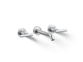 KOHLER K-T14413-4-CP Purist Wall-Mount Bathroom Sink Faucet Trim With Lever Handles, 1.2 Gpm - Polished Chrome