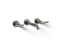 KOHLER K-T14413-4-TT Purist Wall-Mount Bathroom Sink Faucet Trim With Lever Handles, 1.2 Gpm - Vibrant Titanium