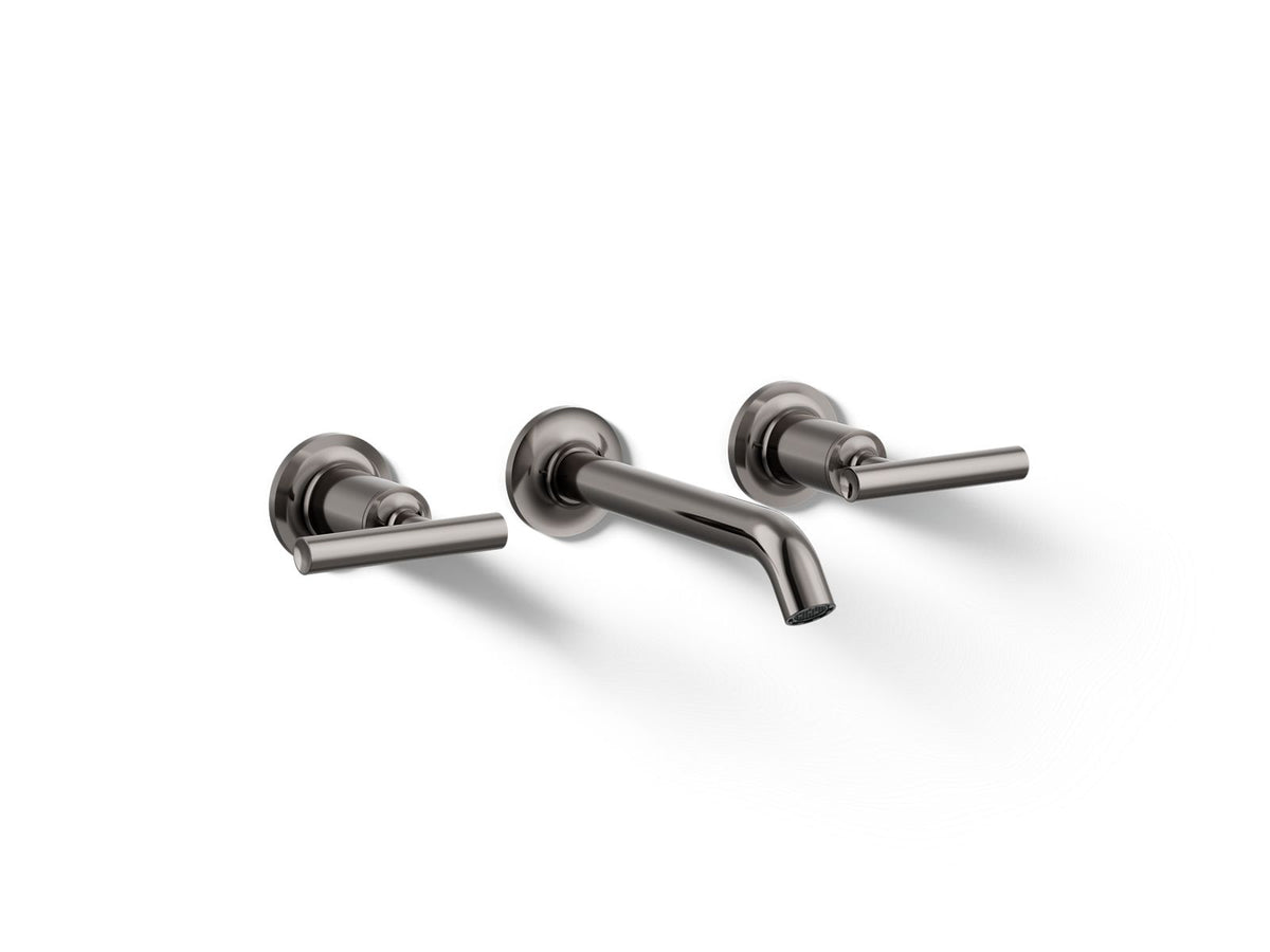 KOHLER K-T14413-4-TT Purist Wall-Mount Bathroom Sink Faucet Trim With Lever Handles, 1.2 Gpm - Vibrant Titanium