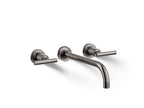KOHLER K-T14414-4-TT Purist Wall-Mount Bathroom Sink Faucet Trim With Lever Handles, 1.2 Gpm - Vibrant Titanium