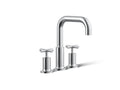 KOHLER K-T14428-3-CP Purist Deck-Mount Bath Faucet Trim With Cross Handles - Polished Chrome