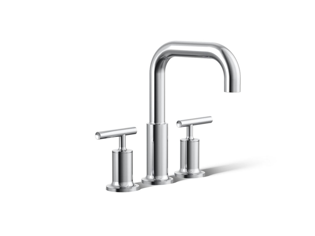 KOHLER K-T14428-4-CP Purist Deck-Mount Bath Faucet Trim With Lever Handles - Polished Chrome