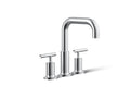 KOHLER K-T14428-4-CP Purist Deck-Mount Bath Faucet Trim With Lever Handles - Polished Chrome