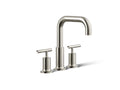 KOHLER K-T14428-4-SN Purist Deck-Mount Bath Faucet Trim With Lever Handles - Vibrant Polished Nickel