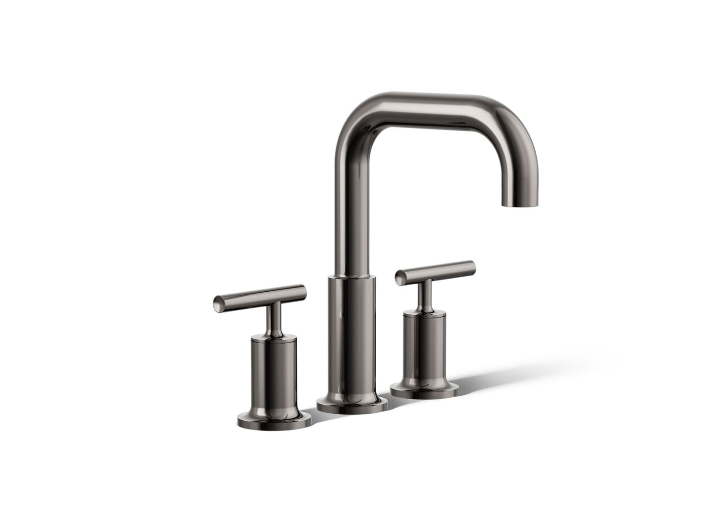KOHLER K-T14428-4-TT Purist Deck-mount bath faucet trim with Lever handles - Vibrant Titanium