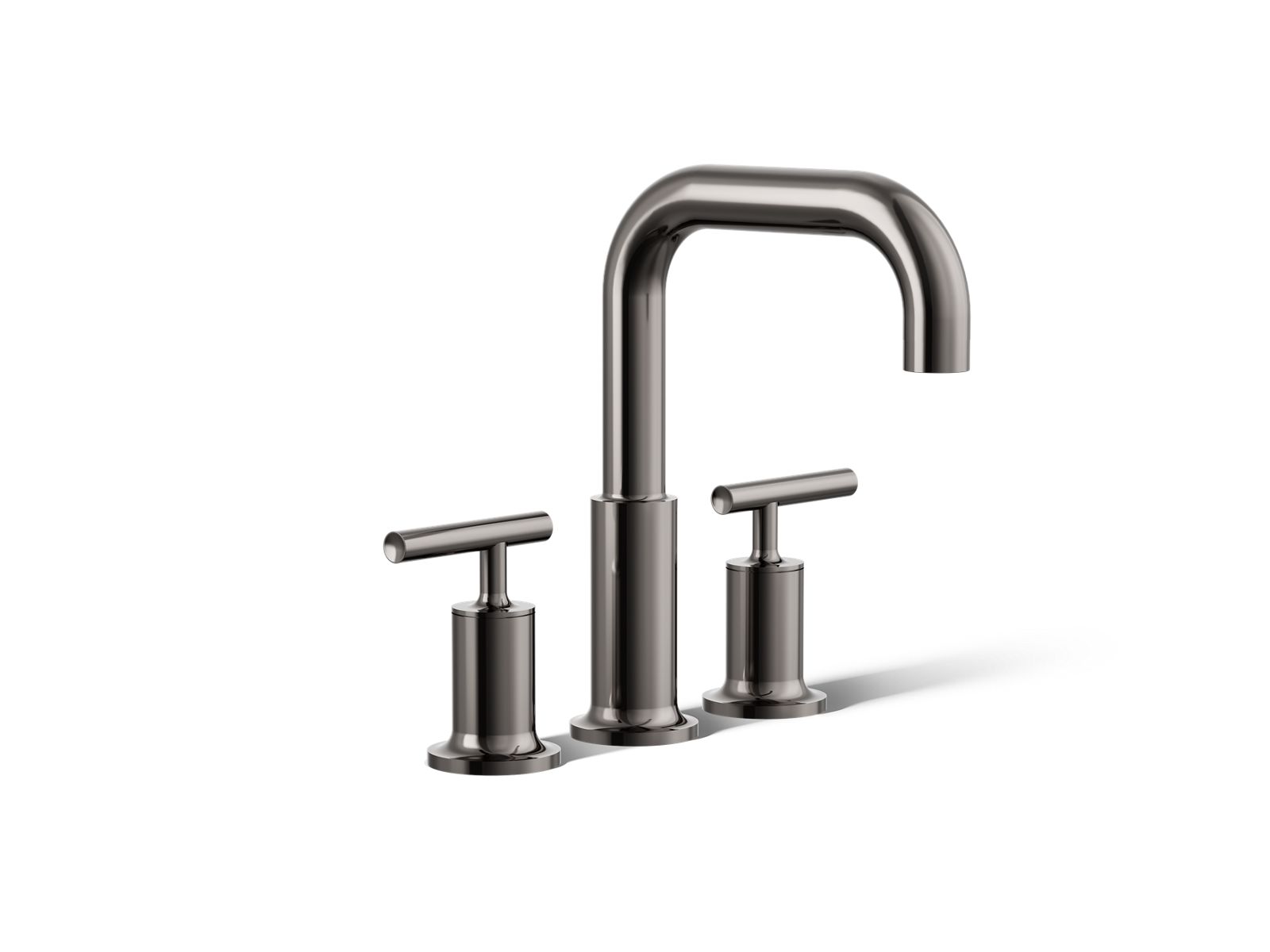 KOHLER K-T14428-4-TT Purist Deck-Mount Bath Faucet Trim With Lever Handles - Vibrant Titanium